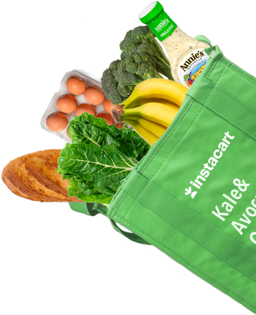 Instacart Food Bag Cutout