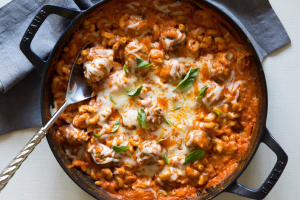 Italian Meatball Mac And Cheese - Kid Friendly