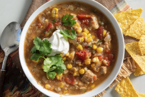 Spicy Tortilla Soup - Slow Cooker