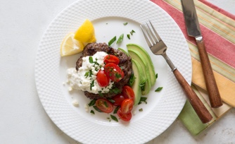 Blue Cheese Sauce Burgers