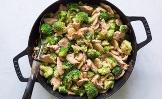 Sichuan Chicken and Broccoli with Steamed Rice