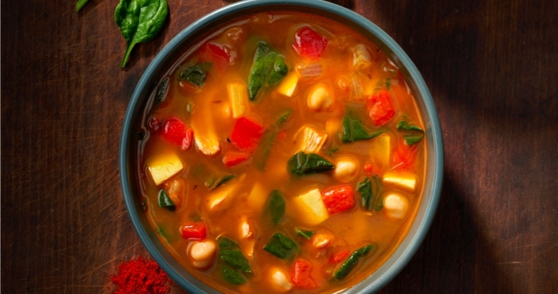 Spanish-Style Chicken & Chickpea Soup