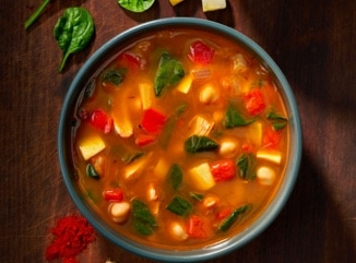 Spanish-Style Chicken & Chickpea Soup