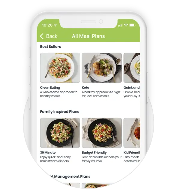 Showing the best meal planning app